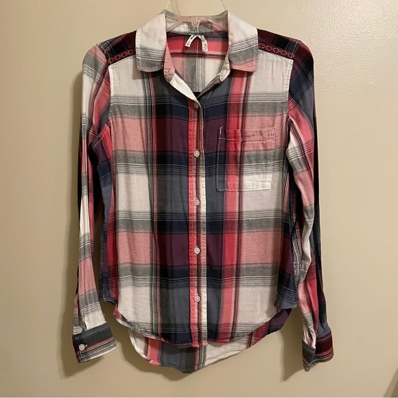 Mudd Red Plaid Shirt - Picture 4 of 5